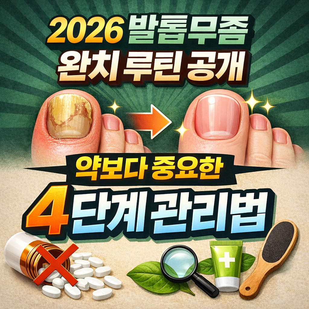2026 발톱무좀 완치 루틴 공개｜약보다 중요한 4단계 관리법