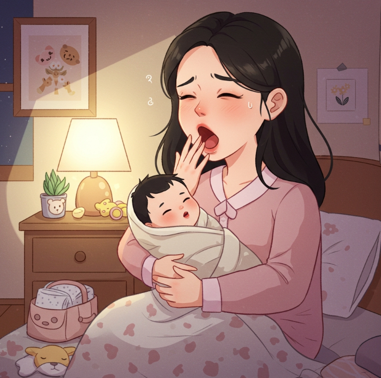 밤낮 바뀐 신생아 아기 수면 패턴과 낮밤 바꾸는 법