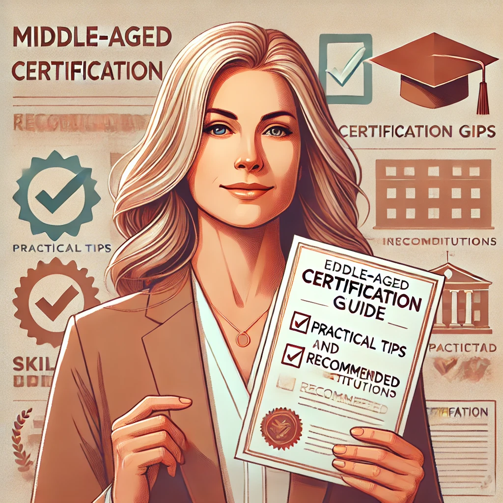 중장년 자격증 취득 방법 및 관련 교육기관 추천, 인기 있는 자격증 종류, 자격증 취득 학습 팁