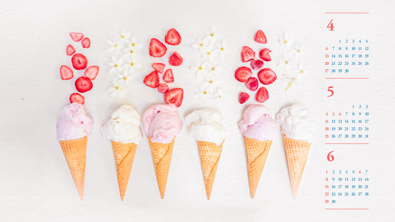 04 아이스크림 B - 2025년5월 노트북배경화면