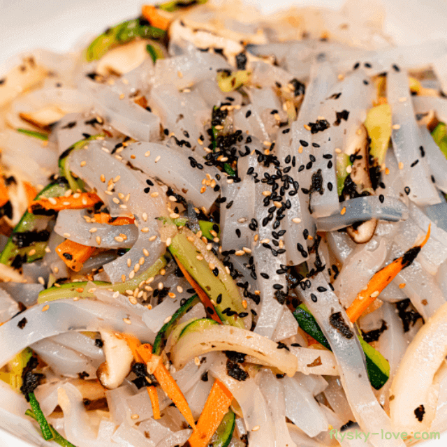 올방개 묵 무침