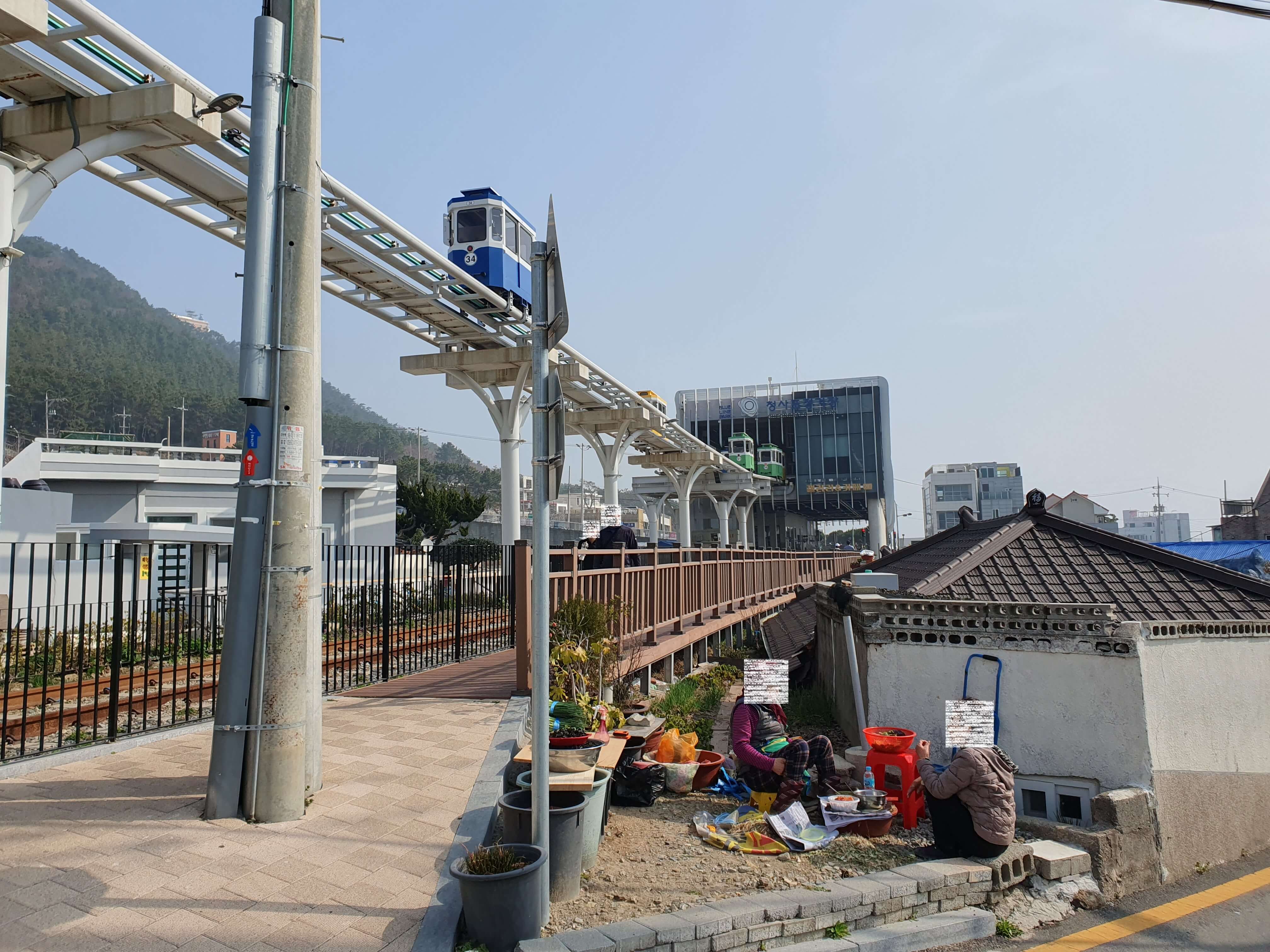 청사포 주차장 해운대블루라인파크 스카이캡슐