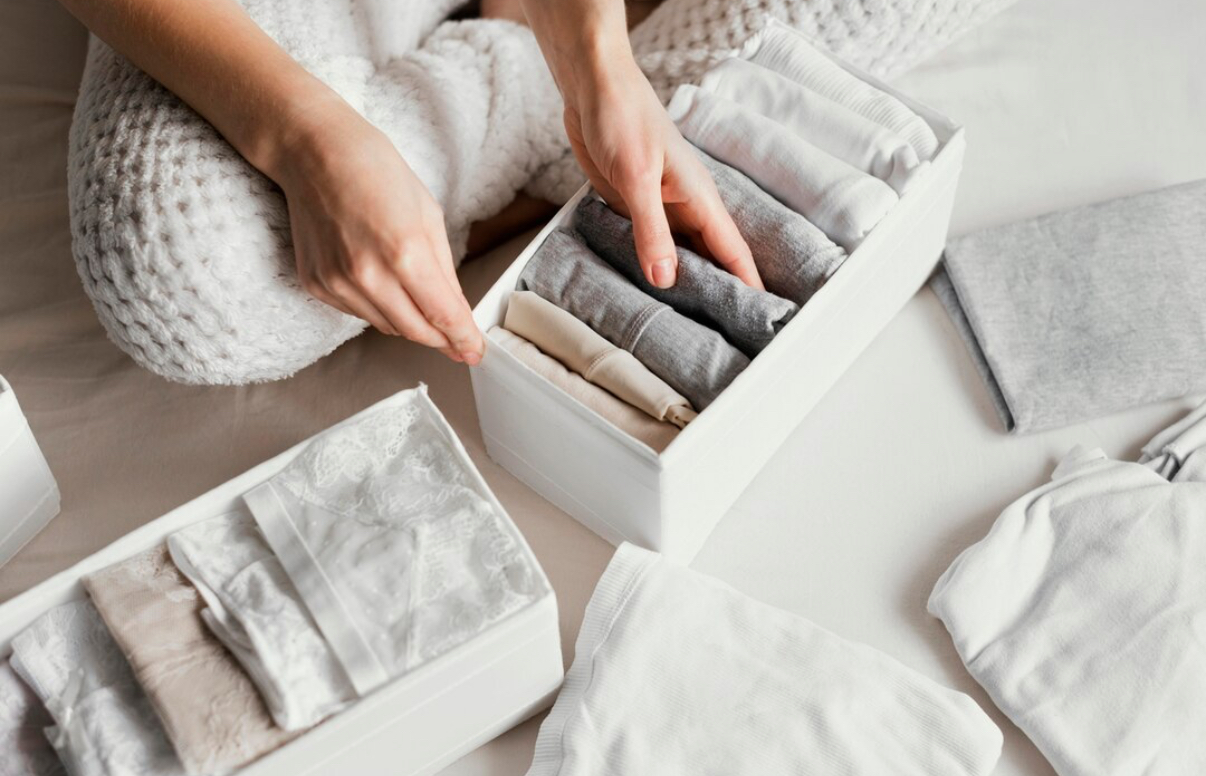 양말 속옷 정리