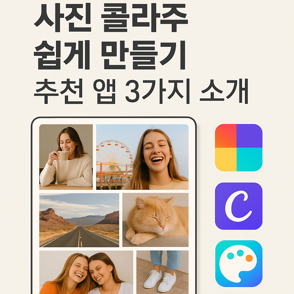 사진 콜라주 쉽게 만들기! 추천 앱 3가지 소개