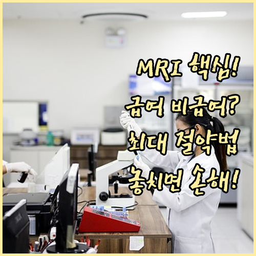 MRI 비용 급여 비급여 기준 분석 ..