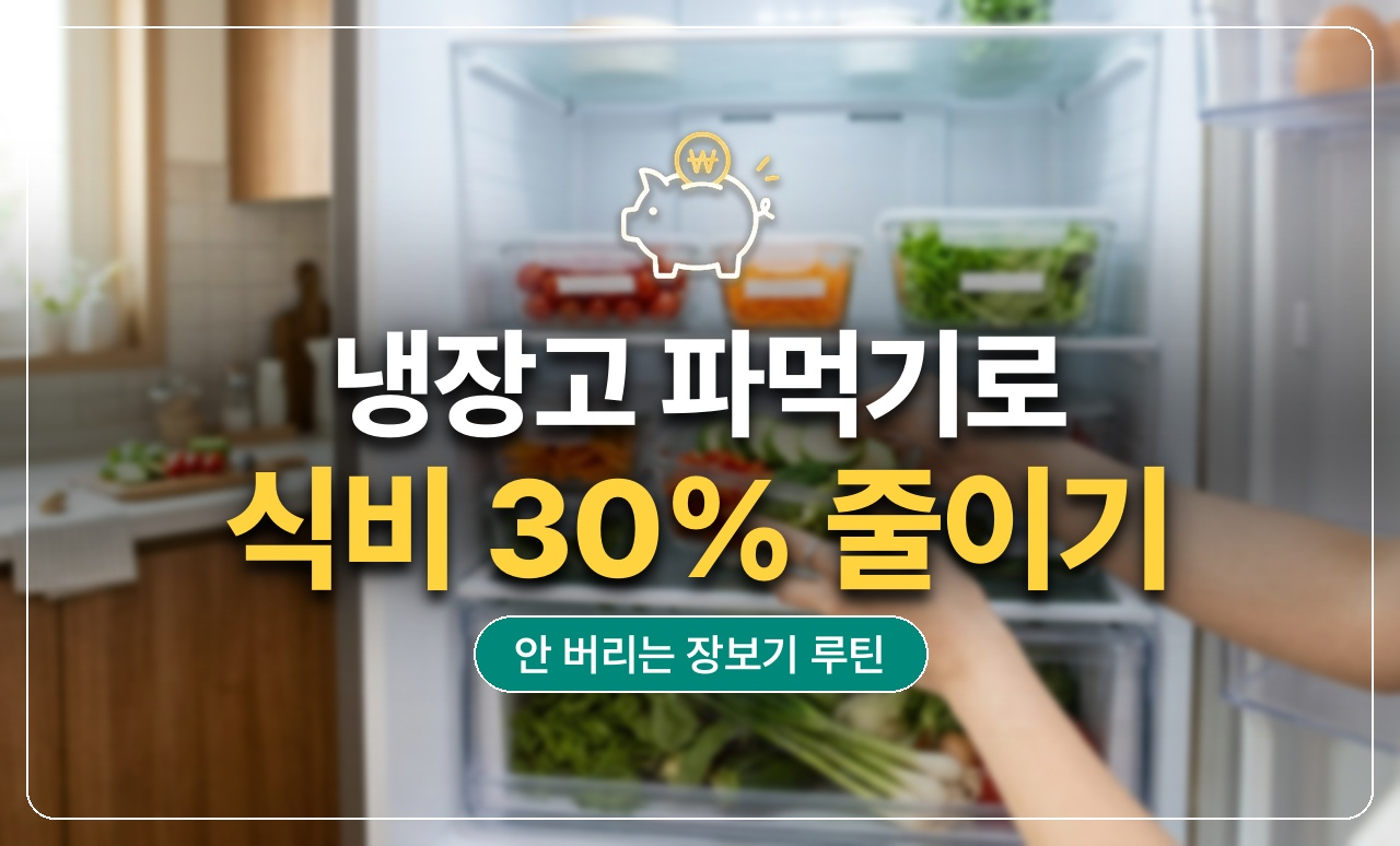 냉장고 파먹기 1인가구 식비절약