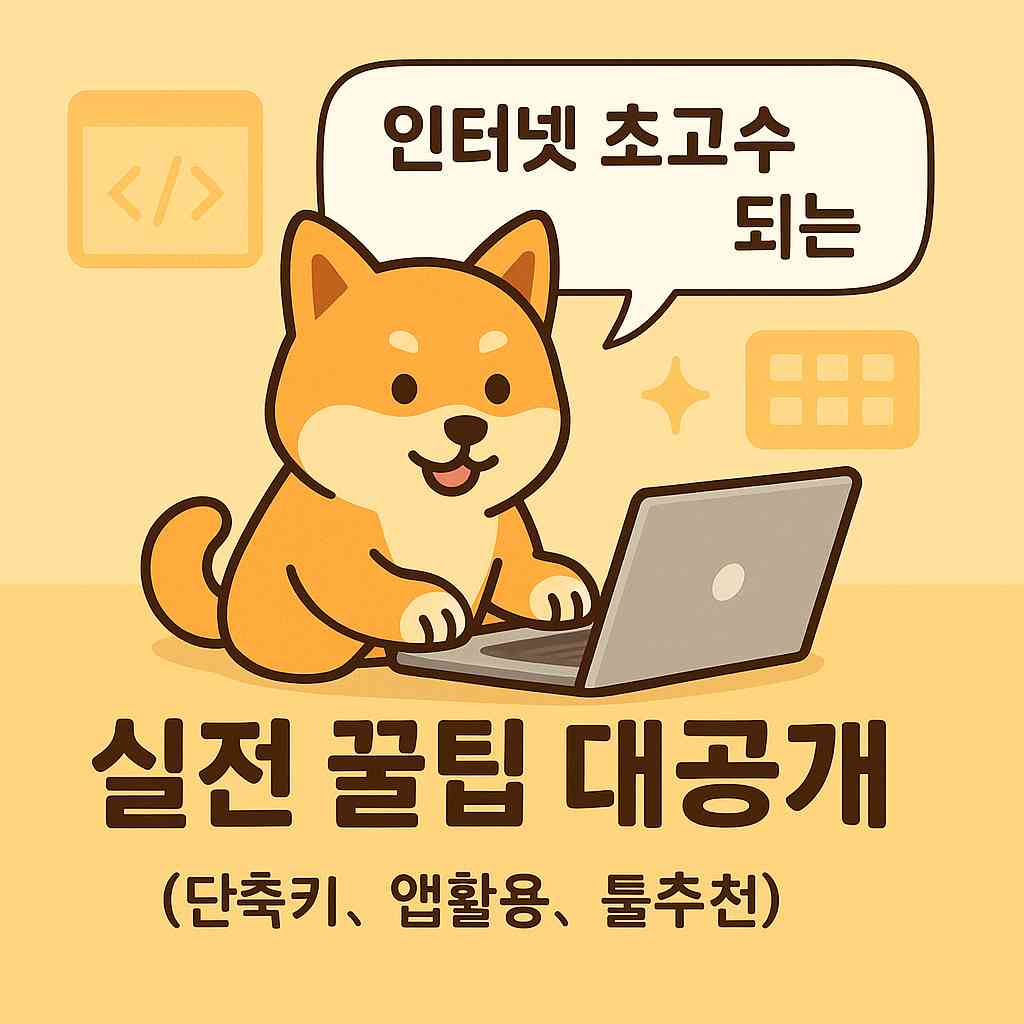 인터넷 초고수 되는 실전 꿀팁 대공개