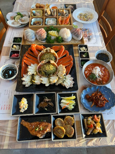 대게와 해산물 세트 