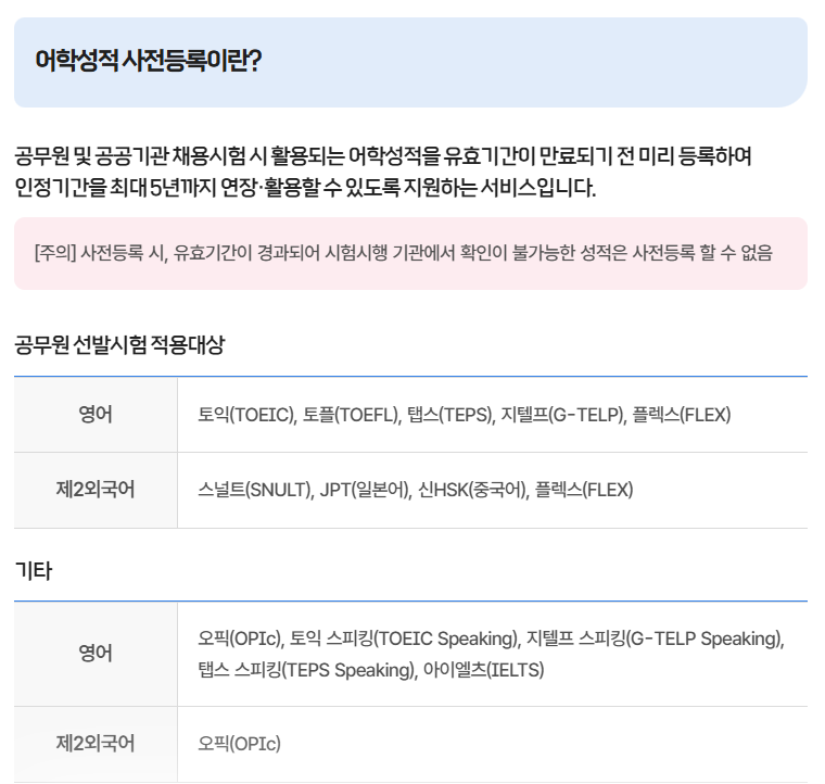 토익점수유효기간연장방법