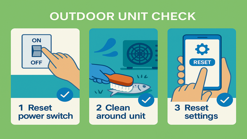 에어컨 안 켰는데 실외기 돌아가는 소리