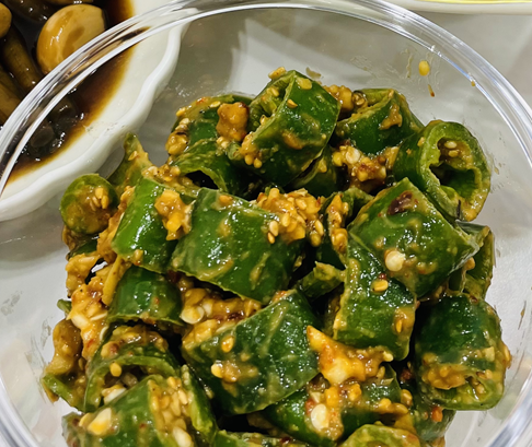 오이고추된장무침