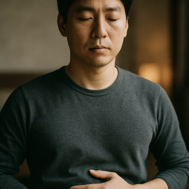첫걸음, 아랫배로 숨쉬기