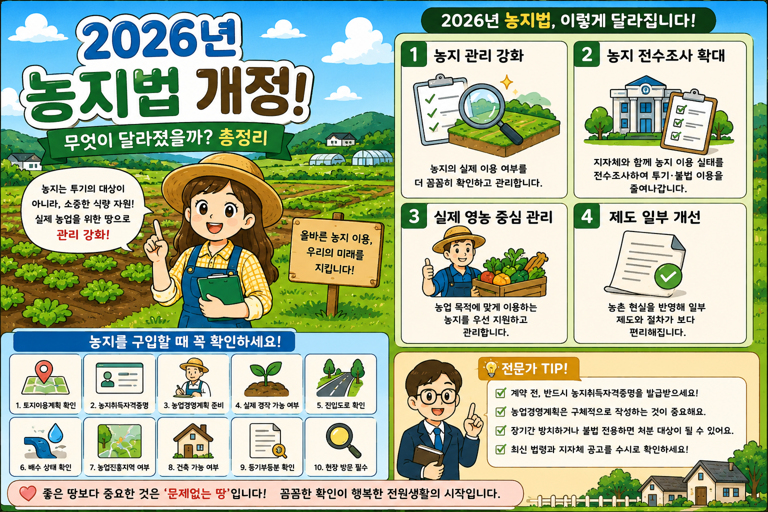 2026 농지법 개정 (이행강제금, 농지은행, 전수조사)
