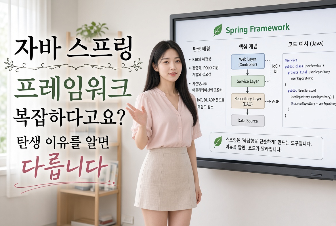 자바 스프링 프레임워크 복잡하다고요? 탄생 이유를 알면 다릅니다