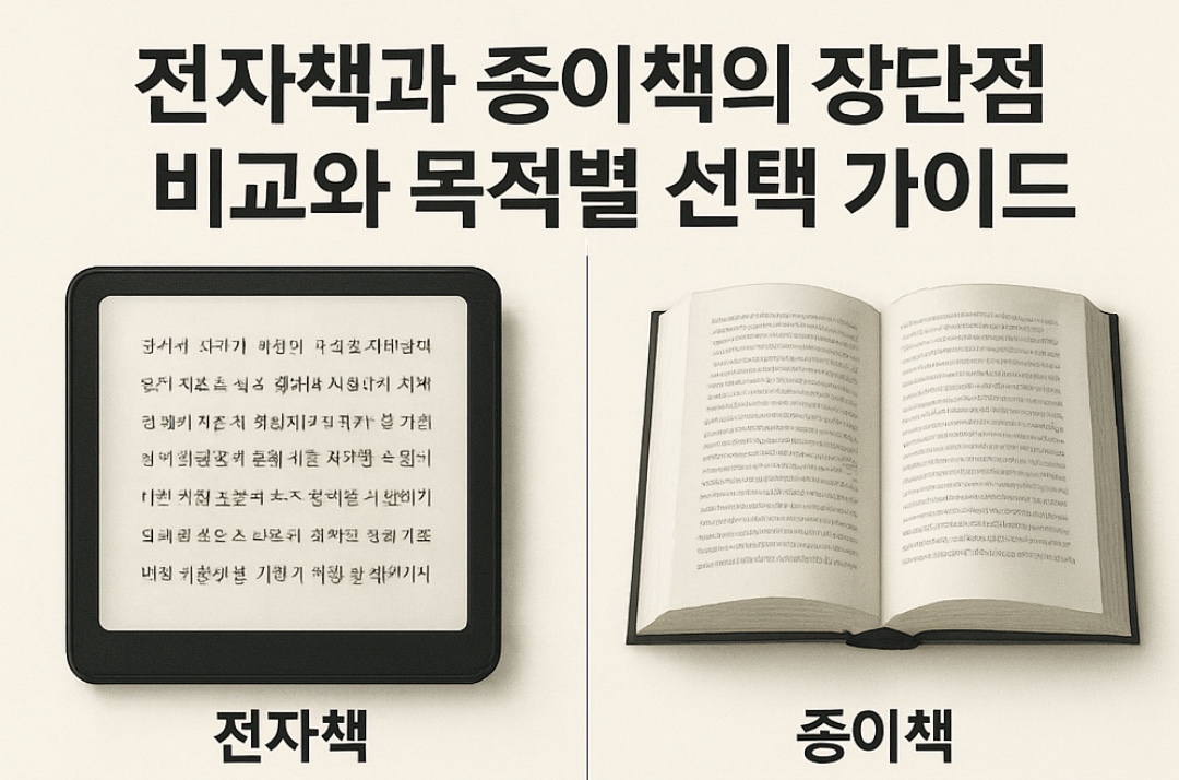 전자책과 종이책 사진