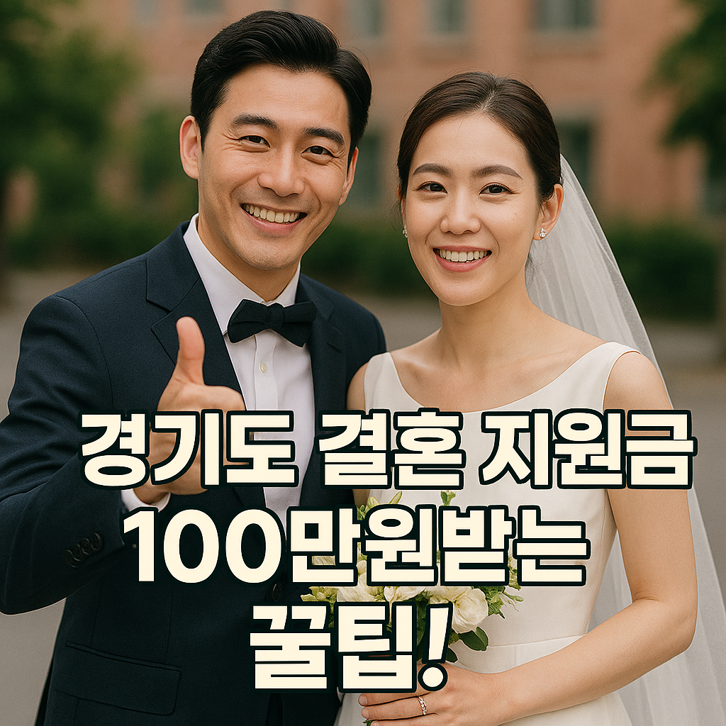 경긷도 결혼지원금 100만원 받는 꿀팁안내!
