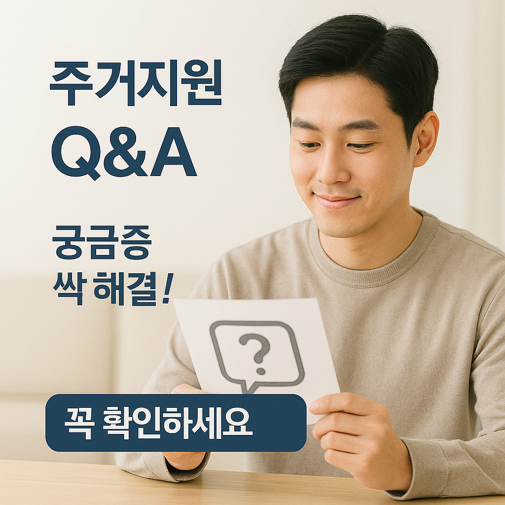 [6편] 주거 지원 Q&amp;A 총정리