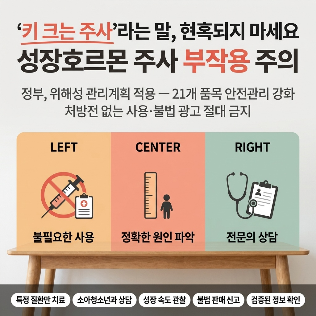 성장호르몬 주사, 부작용 주의하세요