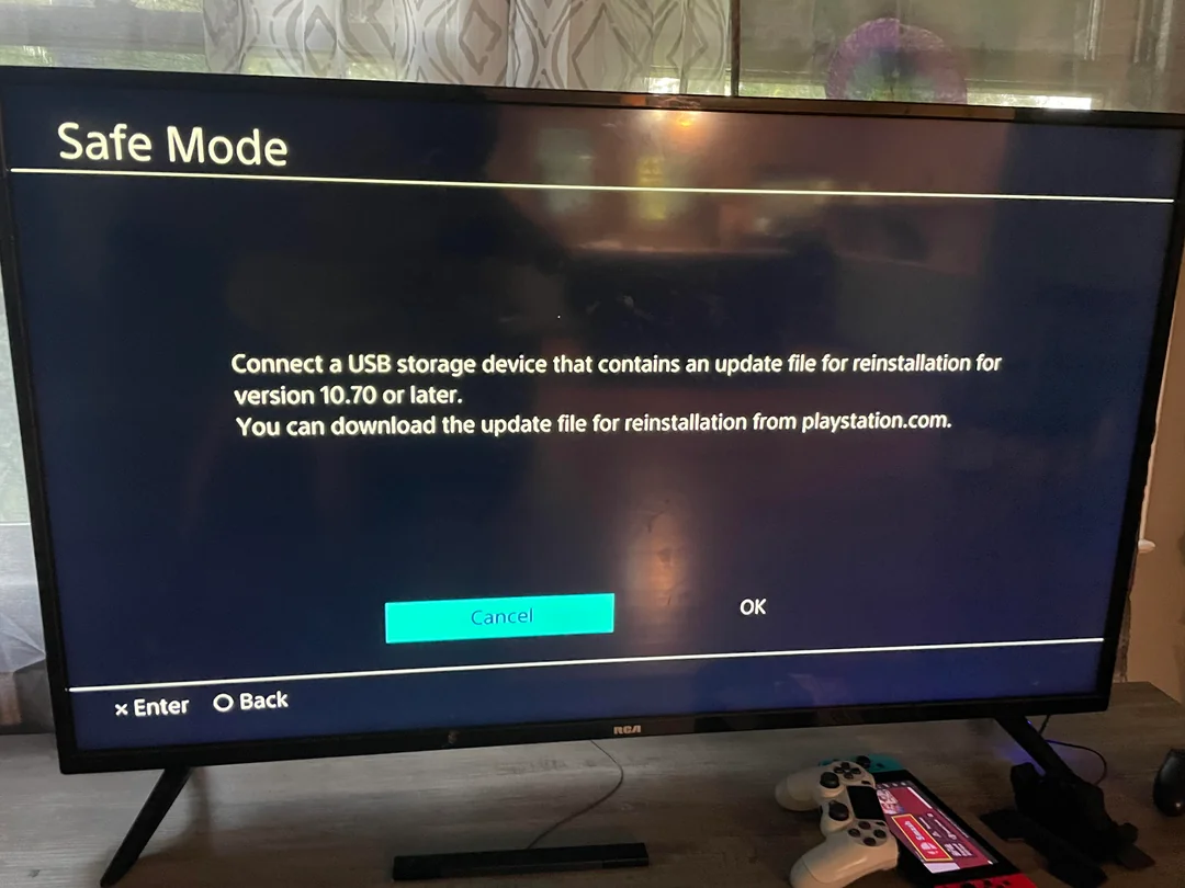 PS4 시스템 소프트웨어 업데이트 오류(SU-30746-0) 안내 화면 이미지