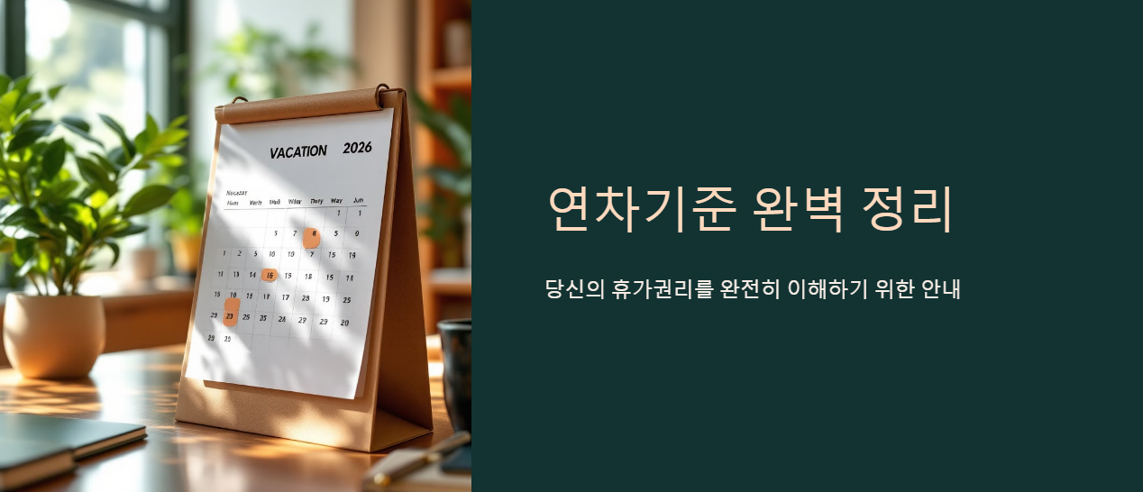 연차 발생 기준 정리