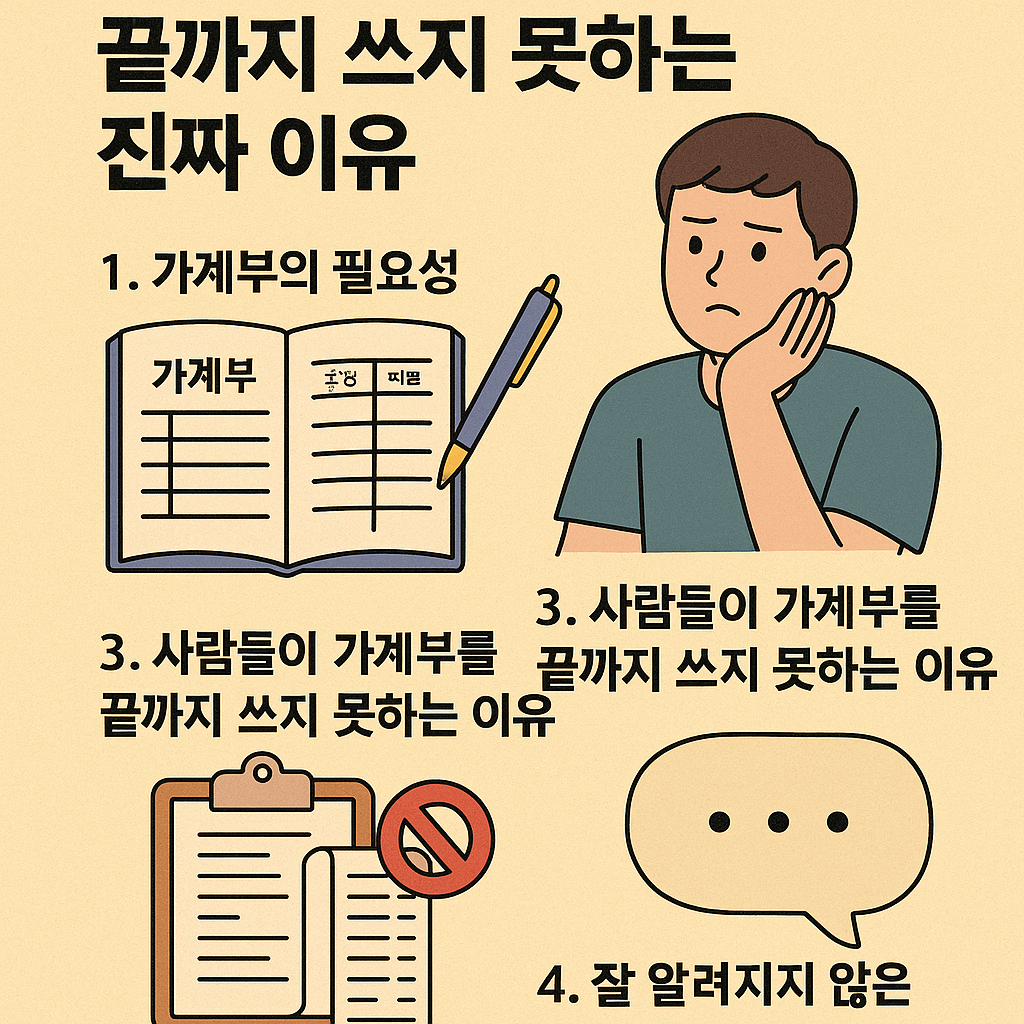 가계부, 왜 필요한가? 끝까지 쓰지 못하는 진짜 이유