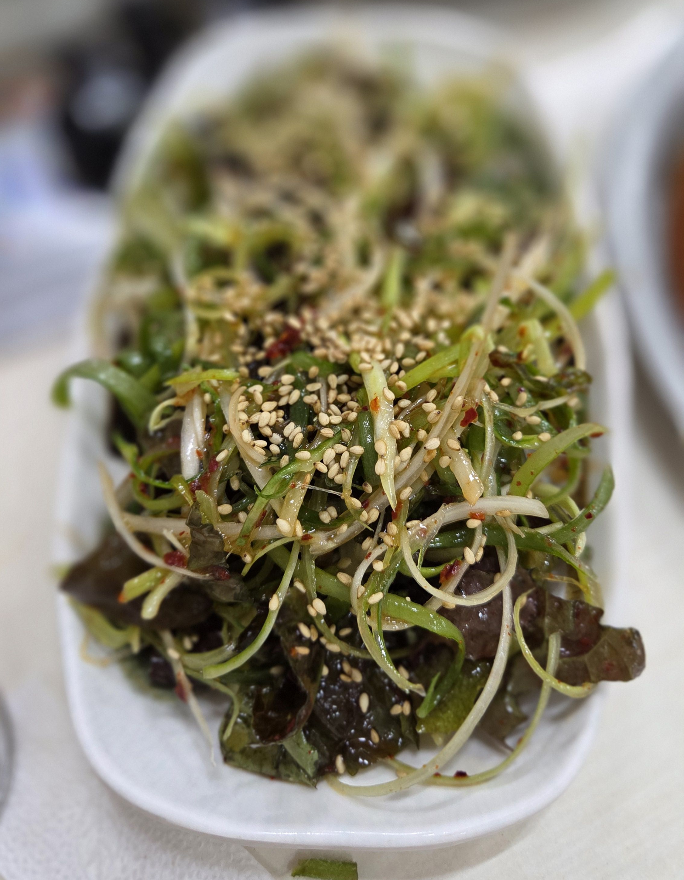 경주 북천숯불갈비 추가 파채