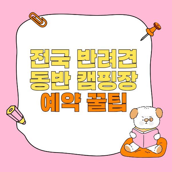 전국 반려견 동반 캠핑장 &amp; 글램핑 추천 + 예약 꿀팁 완전 정복