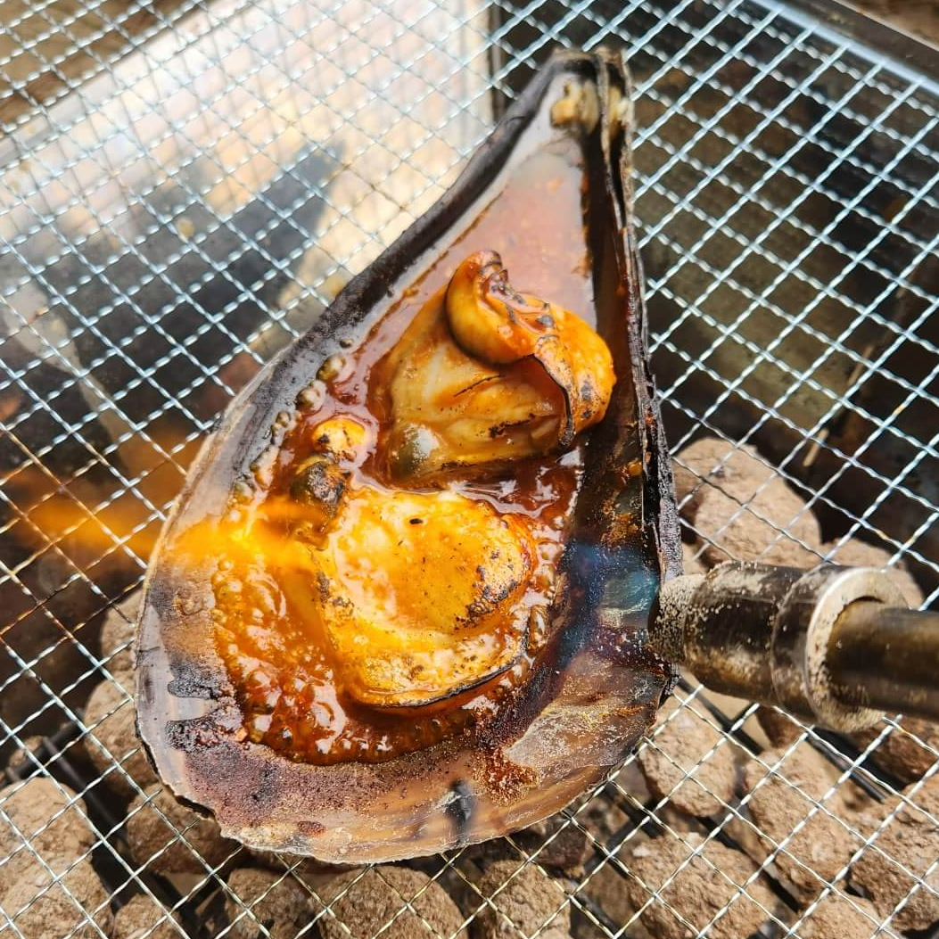 키조개 구이 손질 관자요리 술안주 레시피 캠핑 조개구이