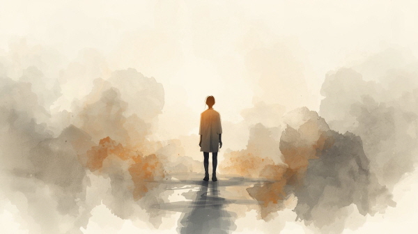 INFP는 한국 사회의 비교문화 속에서 가장 쉽게 상처받는 유형 중 하나지만, 동시에 자기 진심을 지킬 때 가장 빛나는 유형이기도 합니다에 관한 그림입니다.