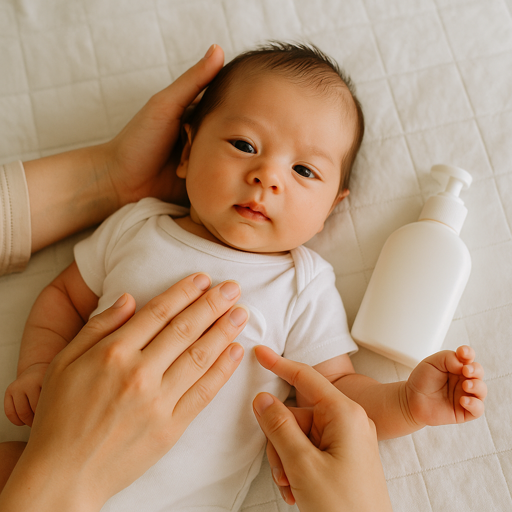 신생아 피부 및 태열 관리 사진