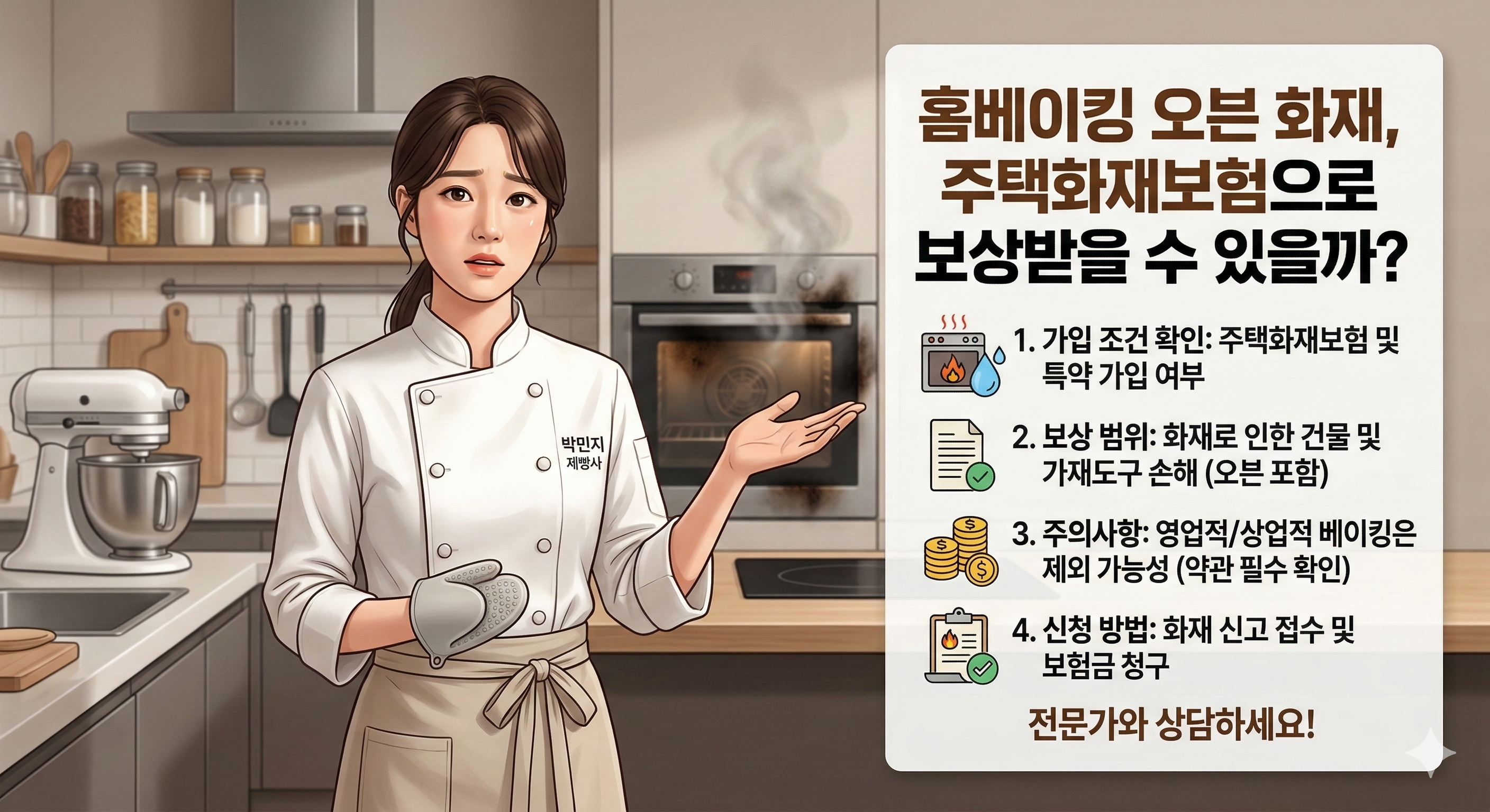 홈베이킹 오븐화재 주택화재보험