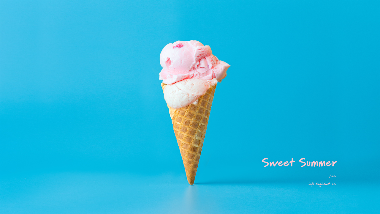01 아이스크림 C - Sweet Summer 여름배경화면