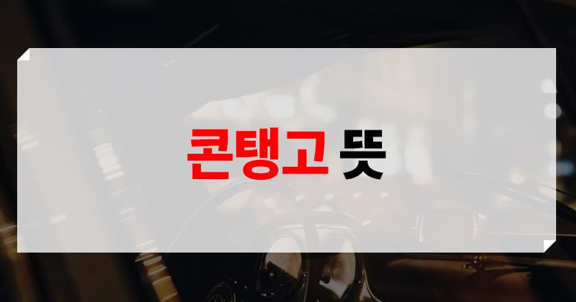 콘탱고 개념 소개