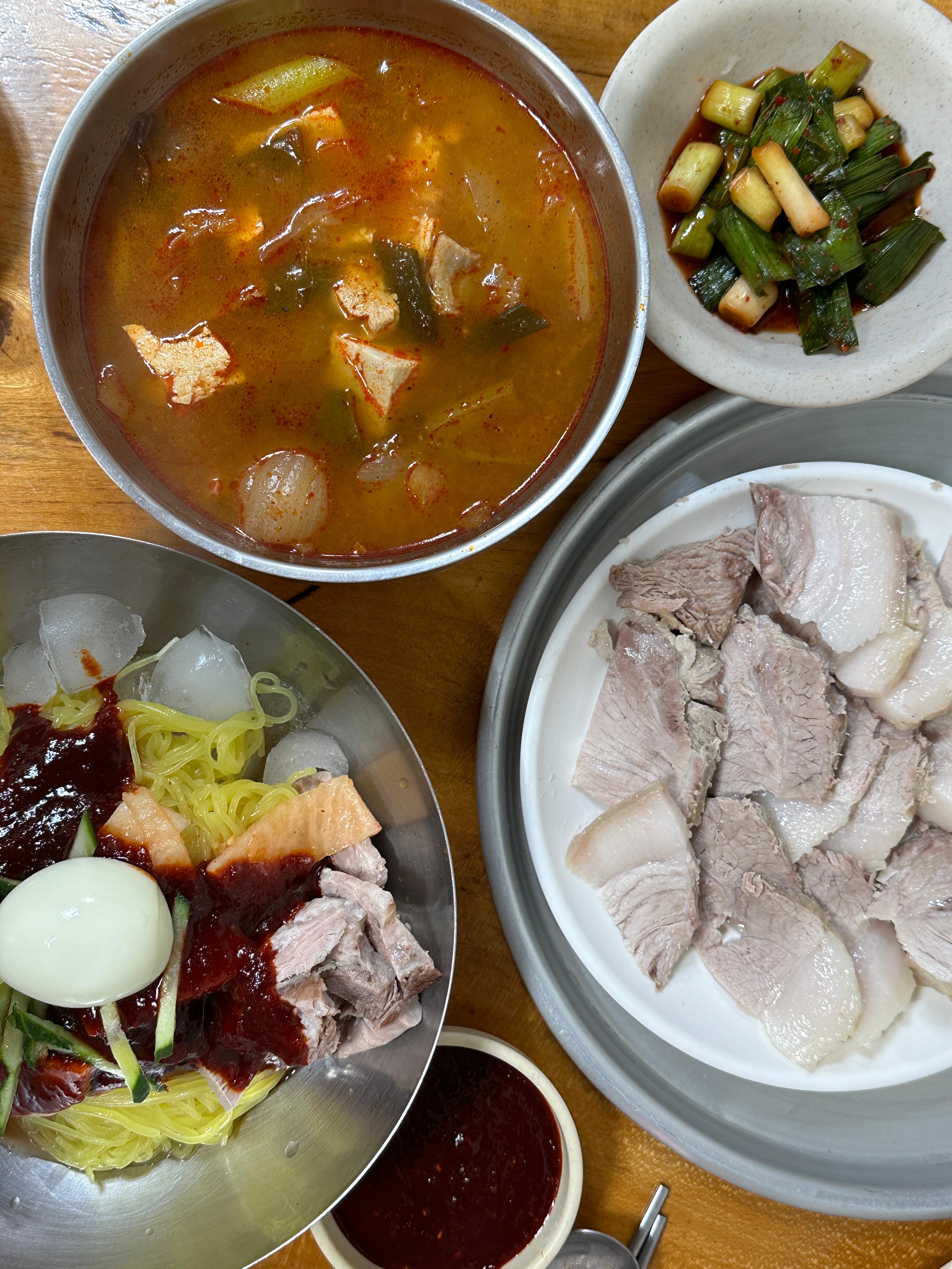 영해식당 주문 메뉴