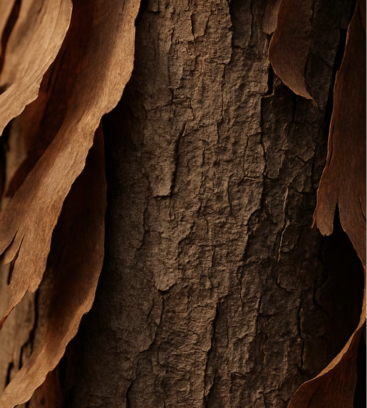 종잇장처럼 벗겨지는 독특한 껍질