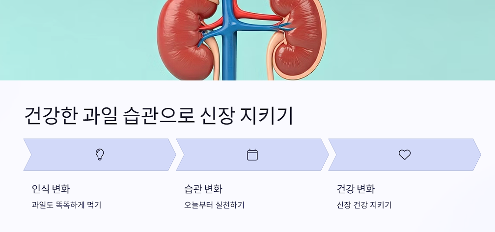 건강한 과일 습관으로 신장 지키기