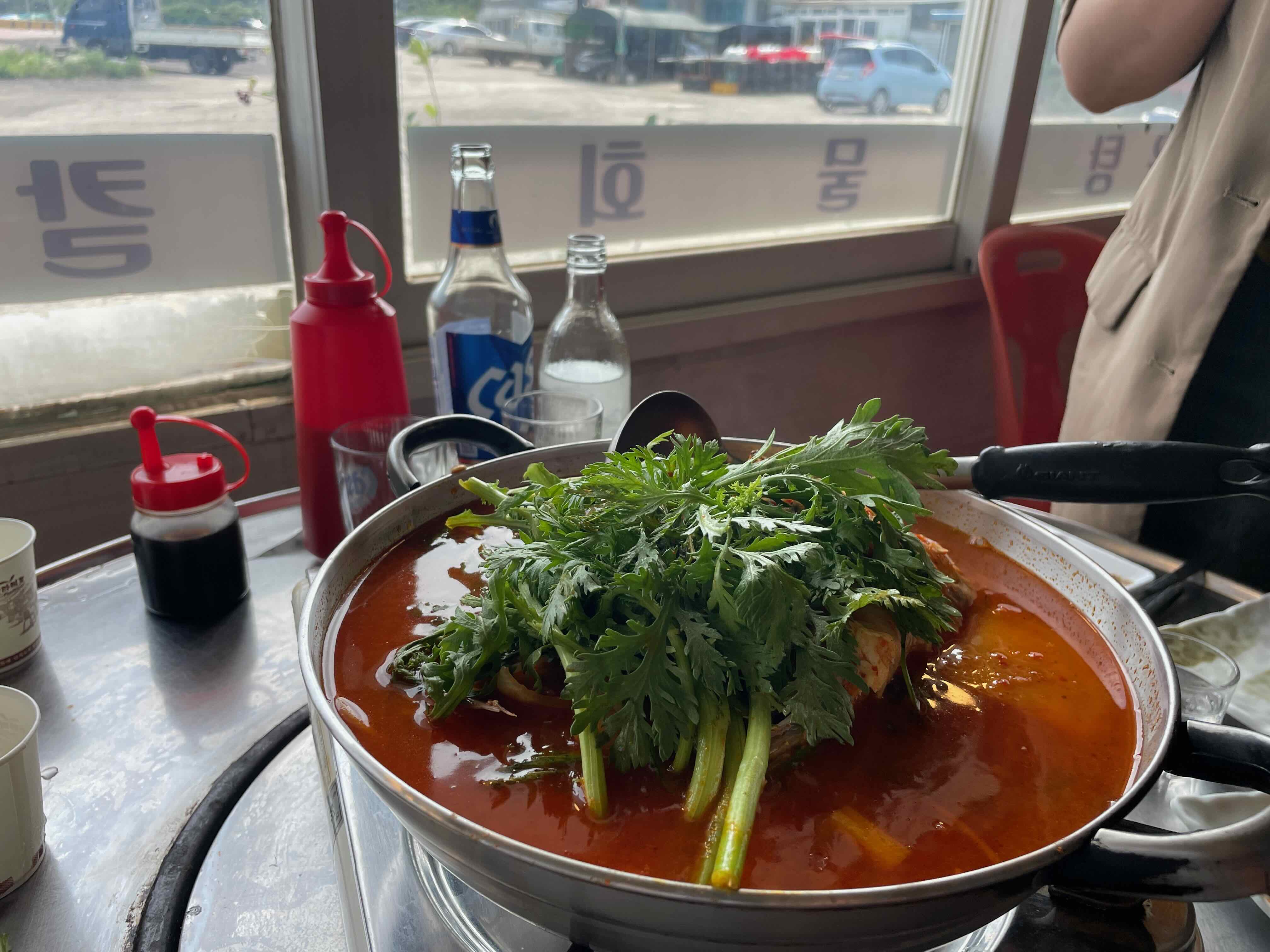 빨간 매운탕 모습