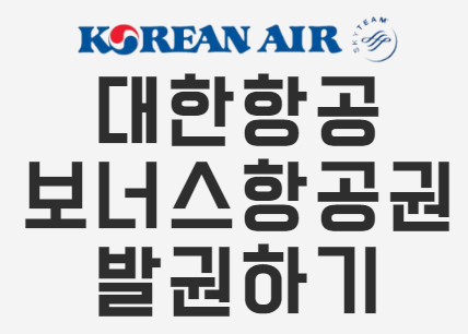 대한항공 보너스항공권