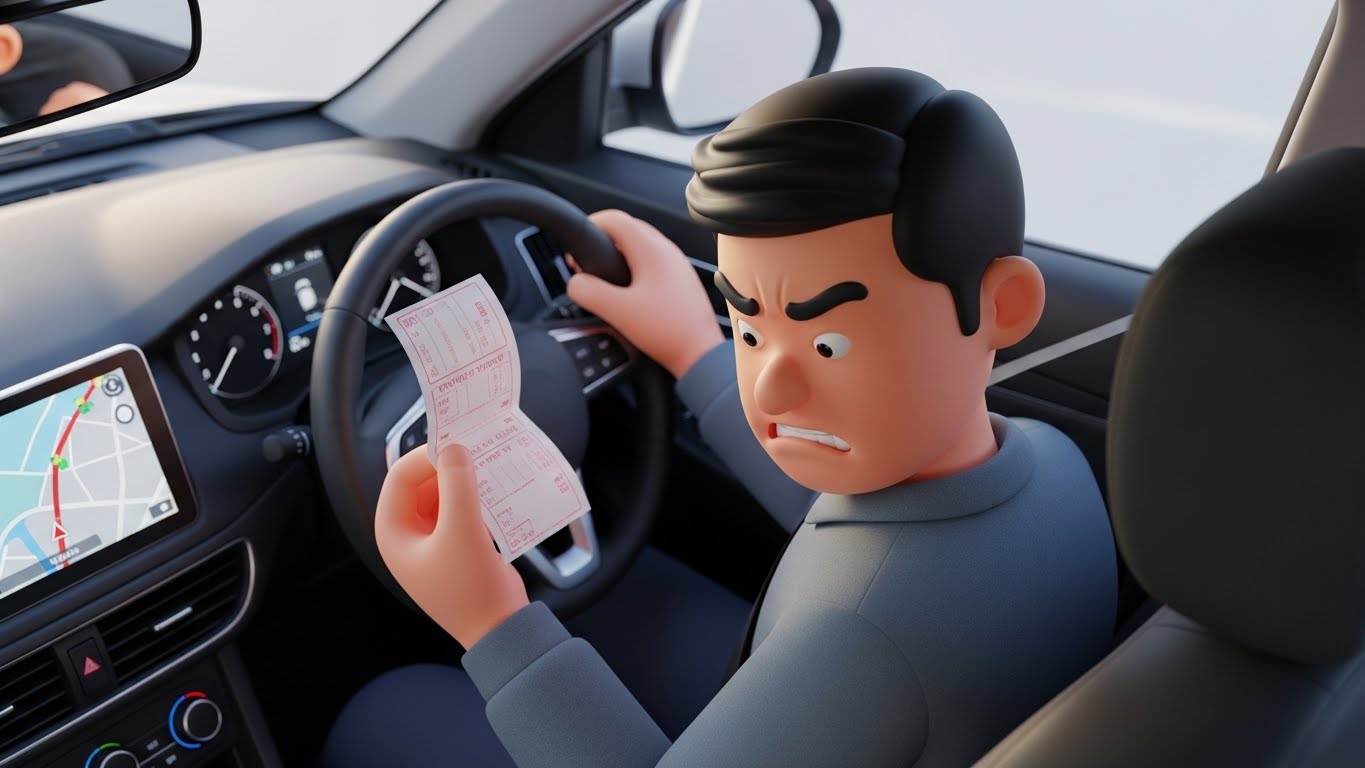 화물차 전용 내비게이션&amp;#44; 통행금지 표지판