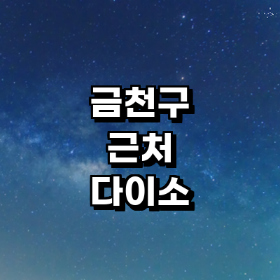 서울 금천구 종합생활용품 다이소