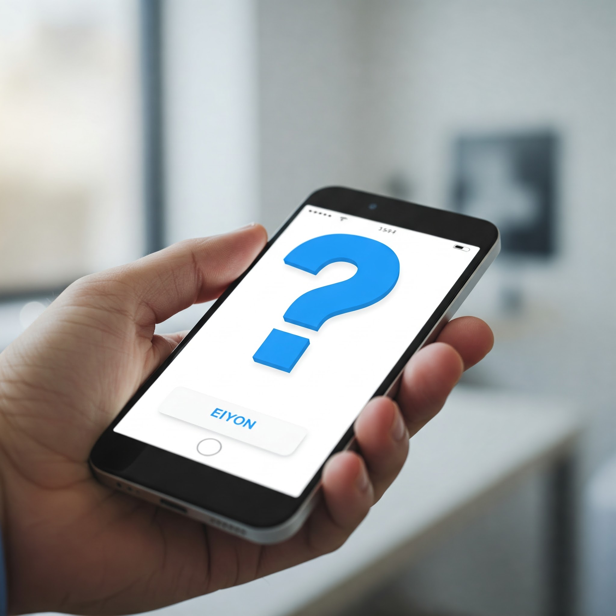 내가 모르는 핸드폰 물음표 이미지