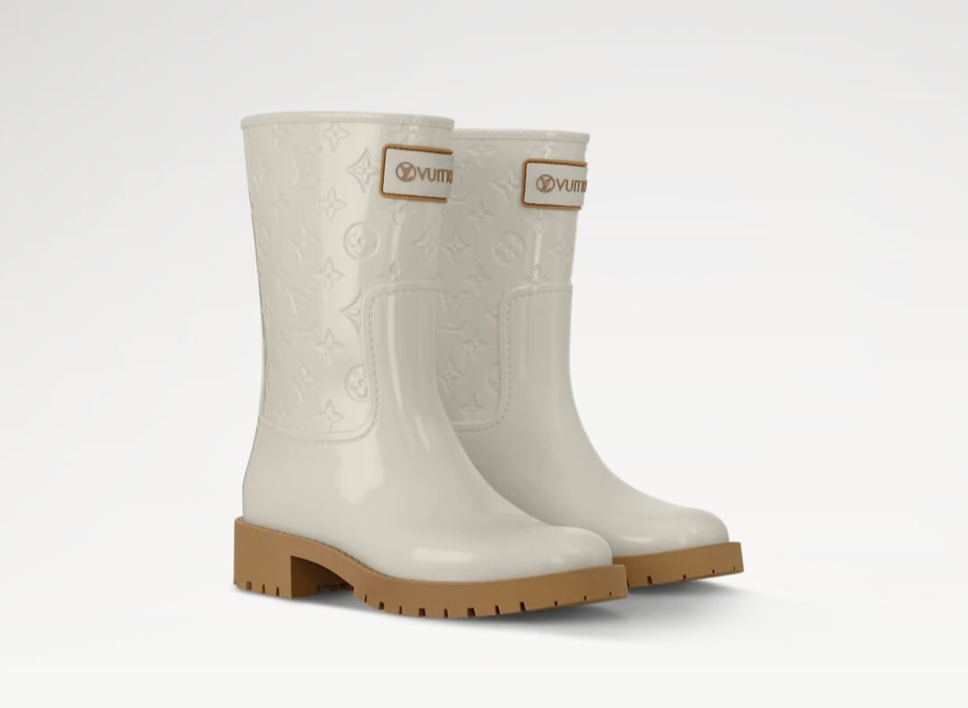 루이비통 레인부츠 아이보리