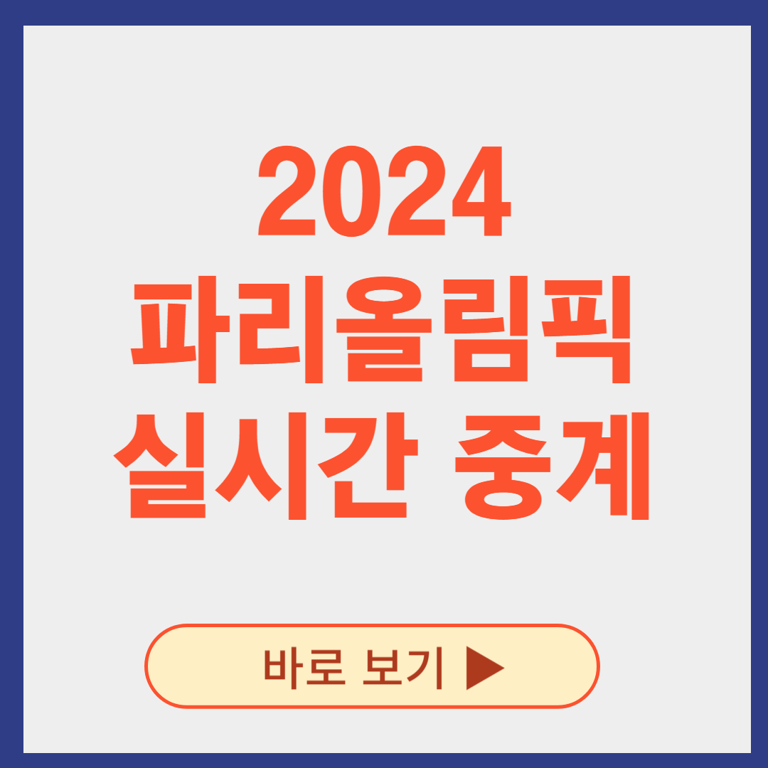 2024 파리올림픽 기간