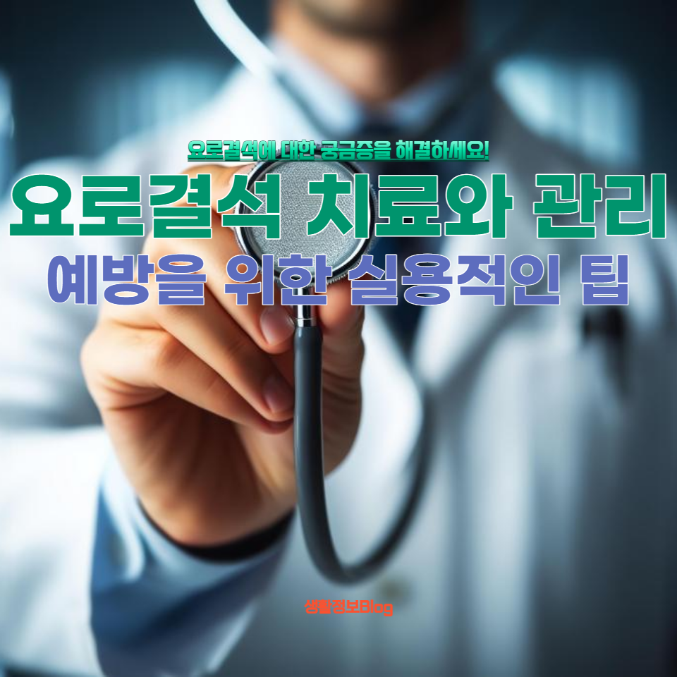 요로결석에 대한 궁금증을 해결하세요!