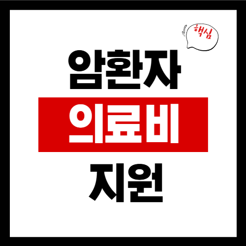 암환자 의료비 지원