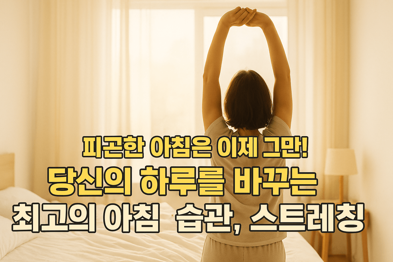 피곤한 아침은 이제 그만! 당신의 하루를 바꾸는 최고의 아침 습관, 스트레칭