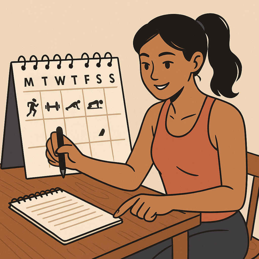 목적에 따른 일주일 운동 계획표 짜는 법과 실전 루틴 예시