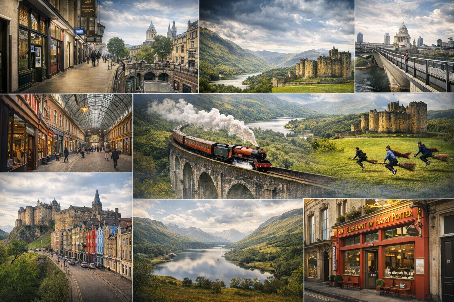 해리포터 촬영지, 런던, 스코틀랜드