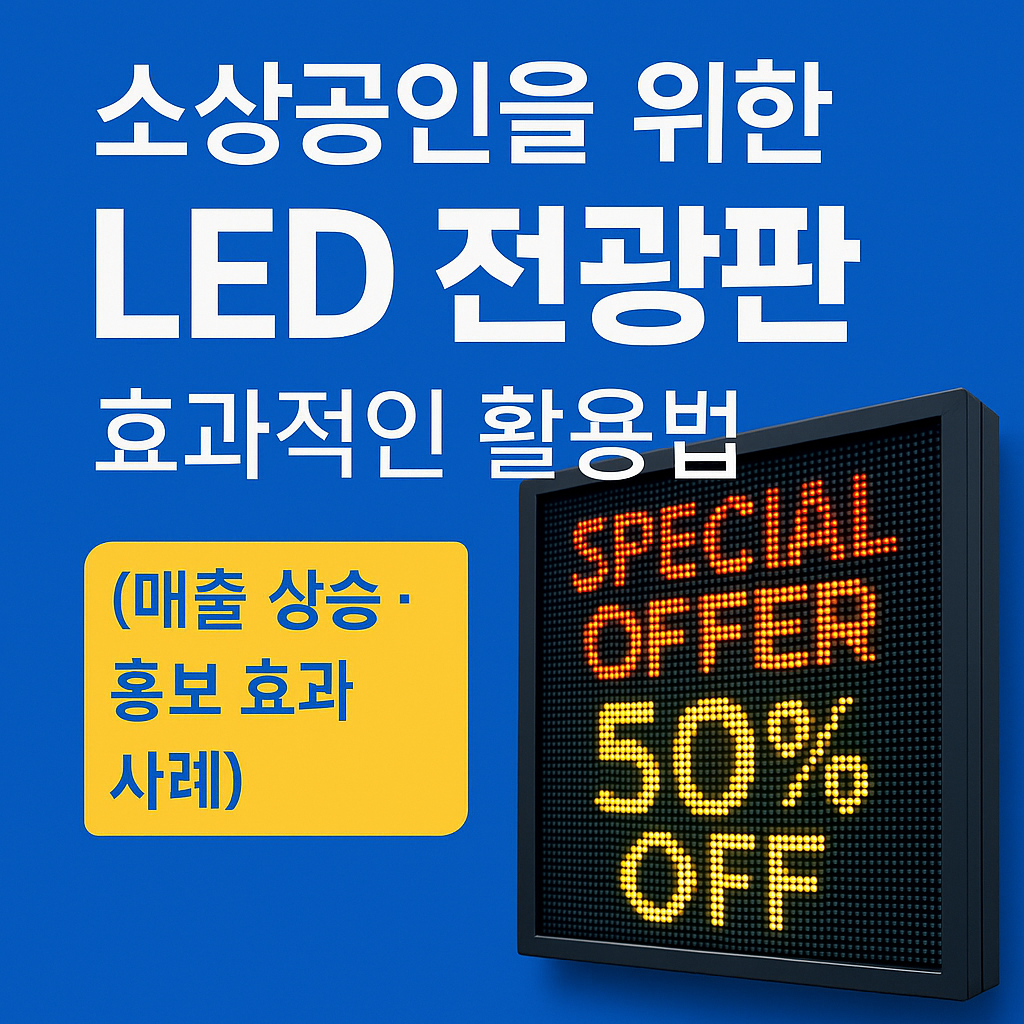 소상공인을 위한 LED 전광판 활용법