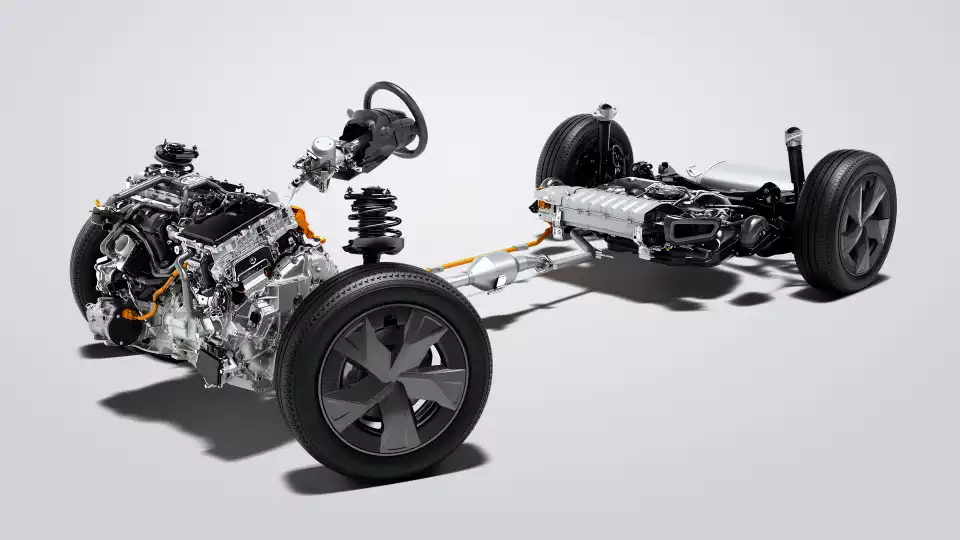 토요타 프리우스의 1.8리터 엔진 파워트레인입니다.